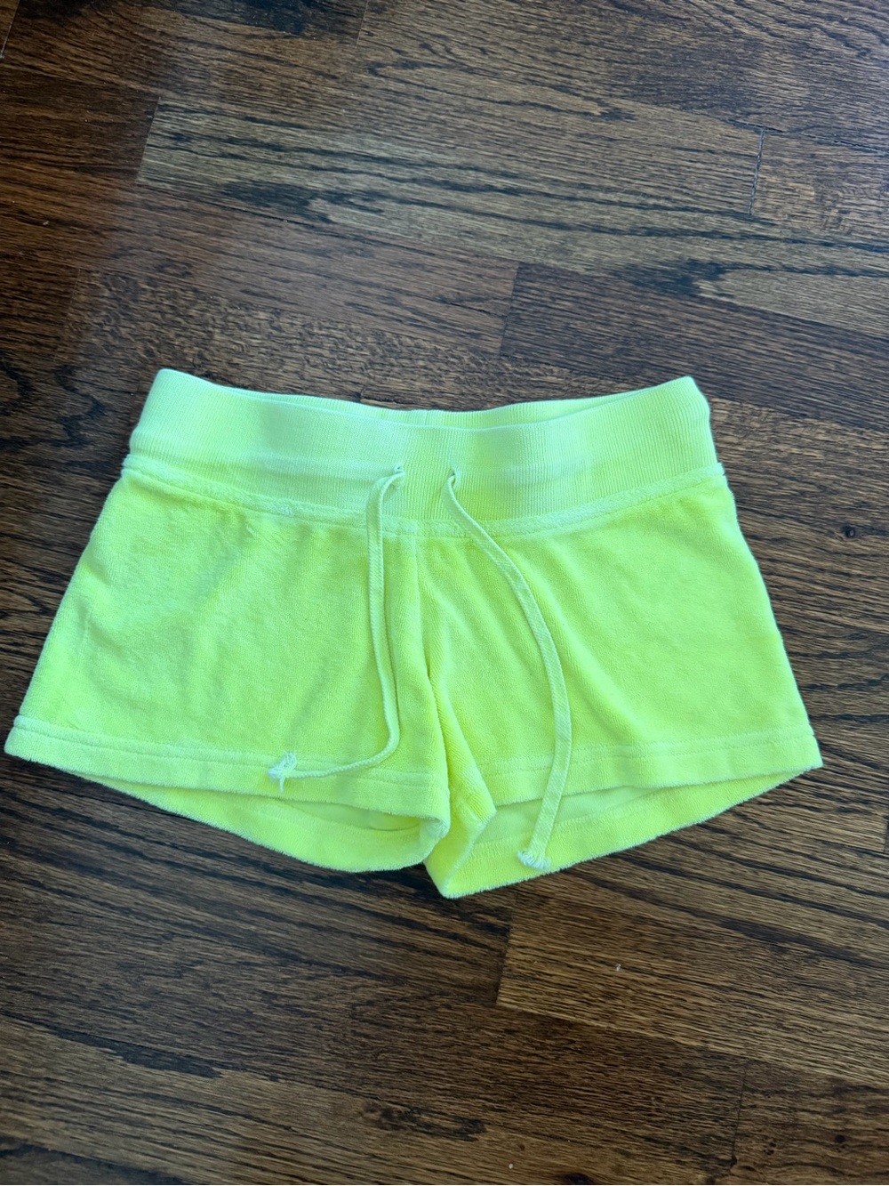 Hard Tail Forever Neon Yellow Terry Cloth Lounge Shorts
